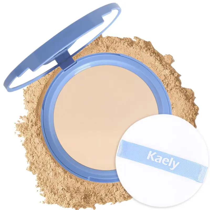 FeiCuiYun Poudre Compacte Matte – Contrôle de Brillance, Fini Mat, Tenue Longue, 0,35 oz (01 Ivoire Classique)