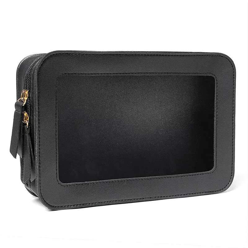 FFpaw Sac de Maquillage Transparent – Organiseur Clair TSA Approuvé, Trousse de Toilette Portable pour Voyage