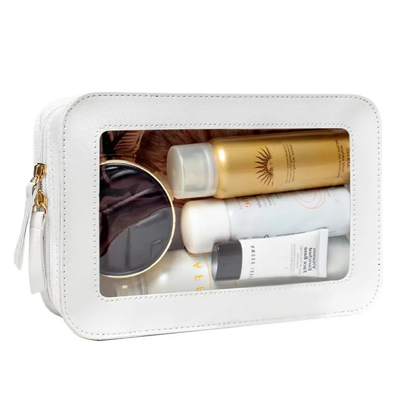 FFpaw Trousse Maquillage Transparente Petite – Conforme TSA, Organiseur de Voyage