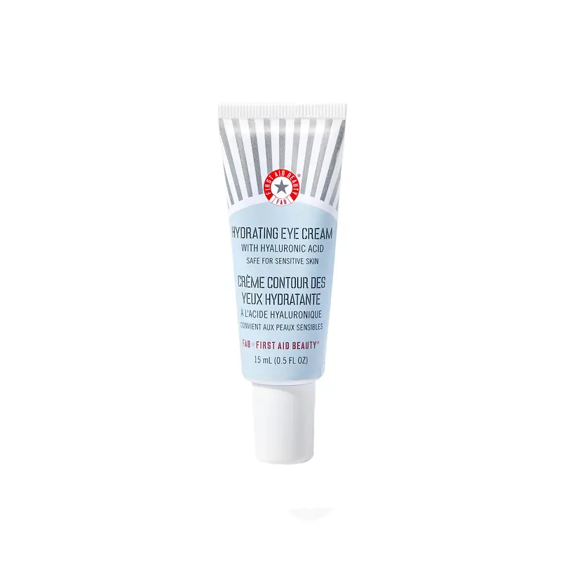First Aid Beauty - Crème hydratante contour des yeux à l'acide hyaluronique, hydratation 24h, 0,5 oz