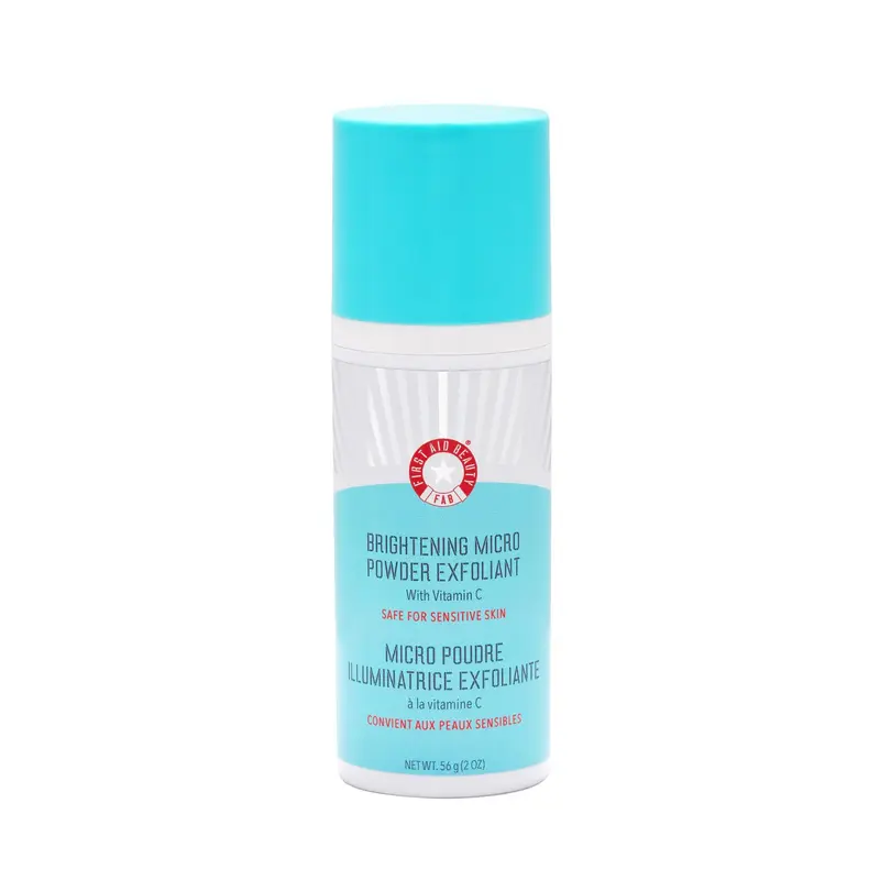 First Aid Beauty Micro Poudre Exfoliante – Exfoliant Visage Fin à la Vitamine C et Jojoba – 2 oz