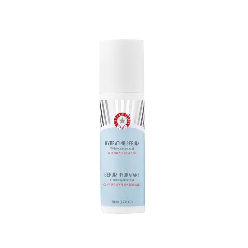 First Aid Beauty – Sérum Hydratant Hyaluronique, 24h, Texture Légère, Squalane & Avoine Colloïdale, Peaux Sensibles, 1,7 oz
