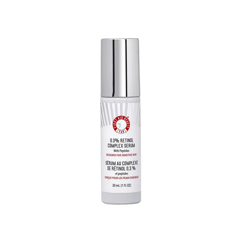 First Aid Beauty – Sérum Rétinol 0,3% avec Peptides (1 oz) – Pour peaux sensibles