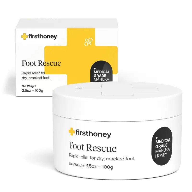 FIRST HONEY Crème Réparatrice Avancée pour Pieds – Hydratation Ultra et MGO Manuka