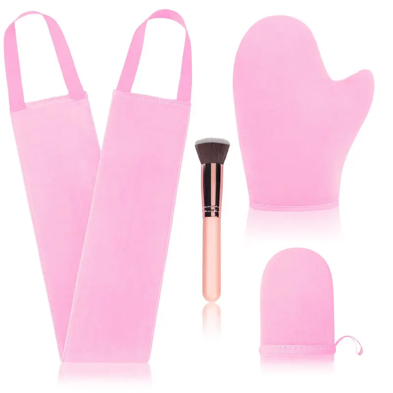 FIRSTPELLA - Kit 4 pièces Gants Auto-Bronzants Rose