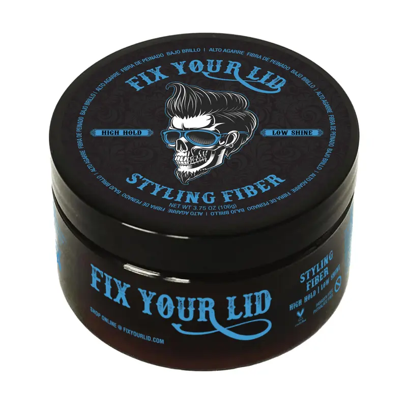 Fix Your Lid – Fibre Coiffante pour Hommes et Garçons, Fort Maintien, Fini Mat, Parfum Citronné, Sans Parabènes ni Phtalates | 103 ml
