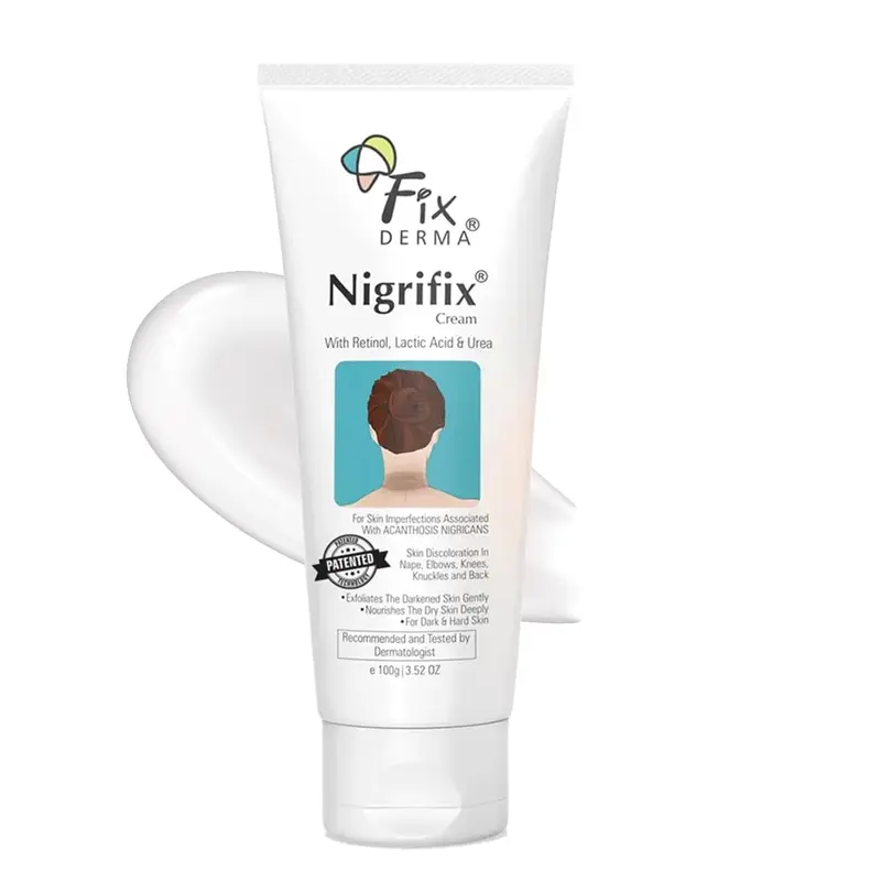FIXDERMA Nigrifix Crème Acanthosis Nigricans – Rétinol & Acide Lactique, Zones du Corps – 104 ml