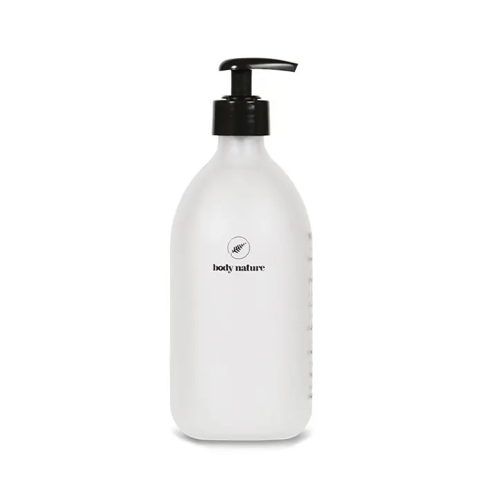 FLACON POMPE EN VERRE VIDE 500ML