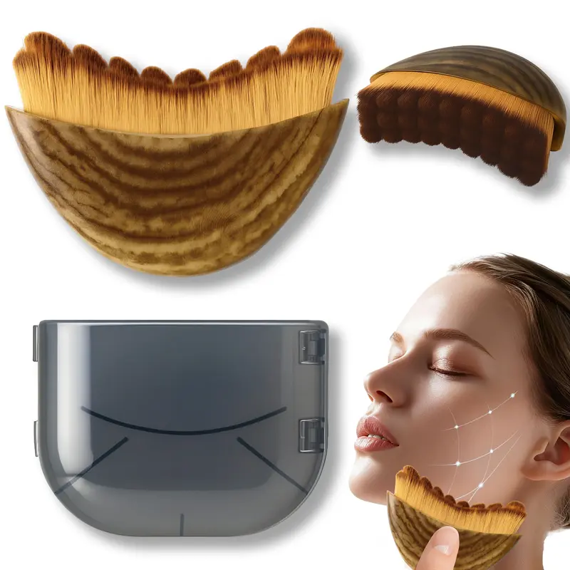 Fleur Luxxe – Brosse Contour lymphatique du visage, massage doux et éclat naturel