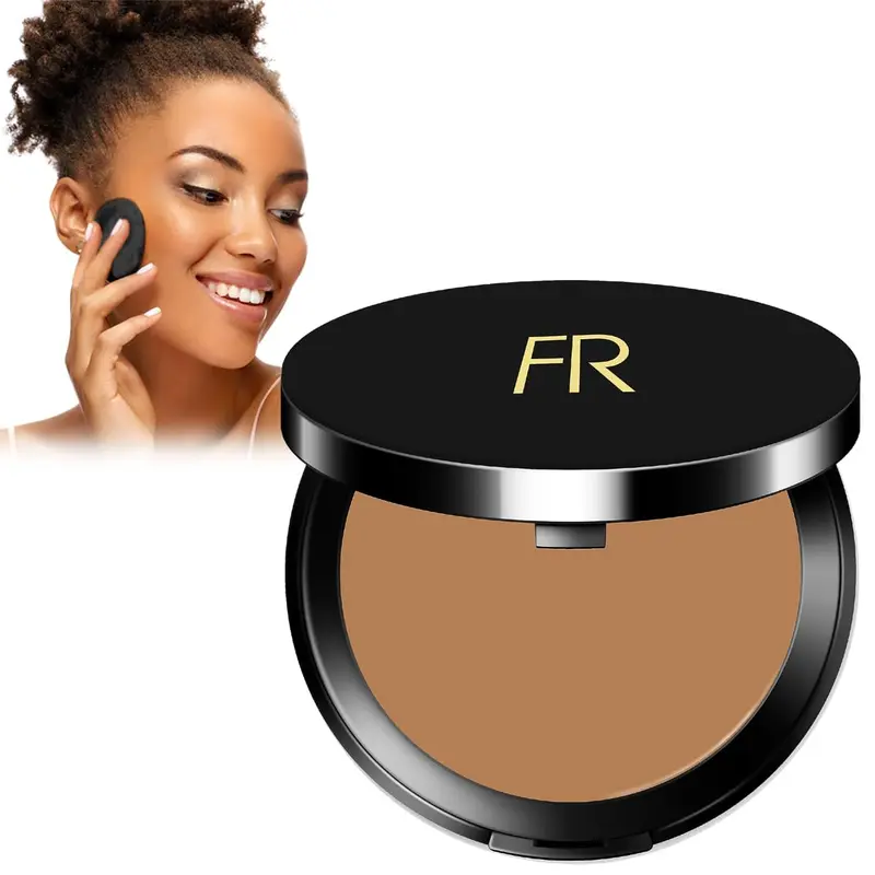 Flori Roberts Fond de Teint Crème-Poudre – Couverture Complète pour Peaux Foncées, Fini Mat, Longue Tenue – 0,30 oz
