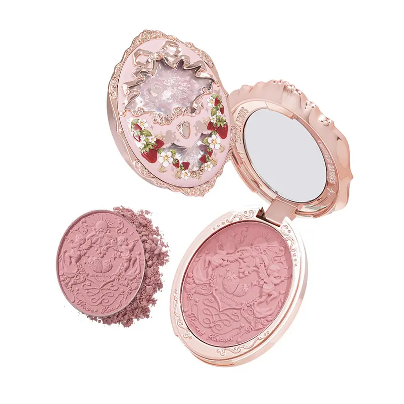 Flower Knows Fard à Joues Strawberry Rococo Relief – Rose Pâle Mat, 0,17 oz – 03 Classic Ballet