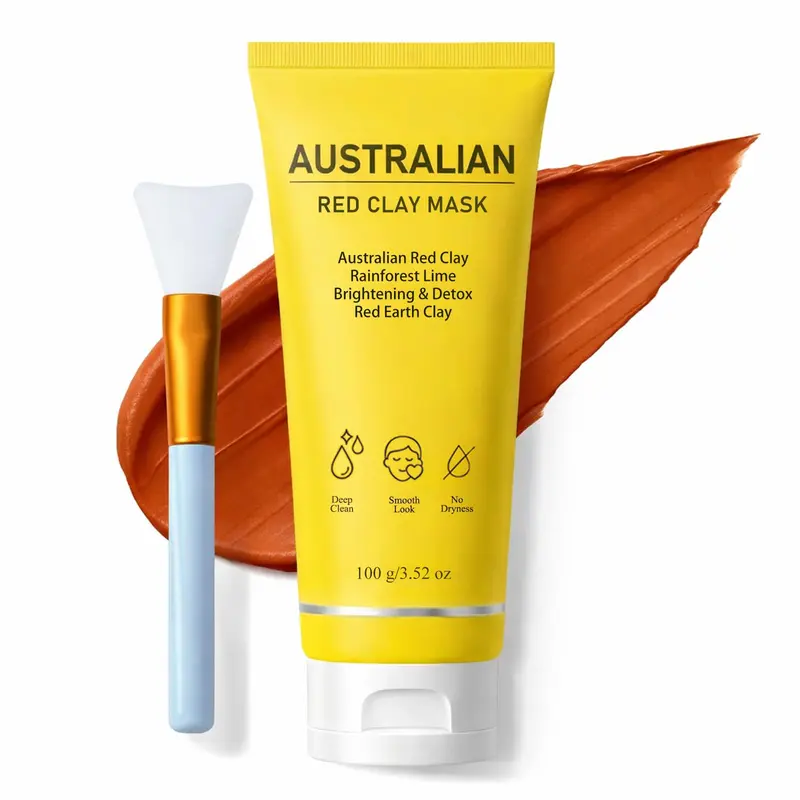 FMRFMR Masque Visage Argile Rouge Australienne – Détox Purifiante et Pores Réduits – 100 g