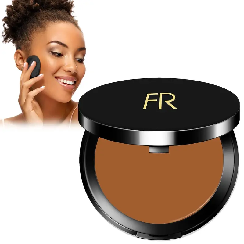 Fond de Teint Crème-Poudre Flori Roberts – Couverture Totale pour Teints Foncés, Fini Mat, 9 ml