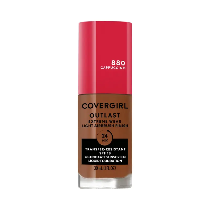 Fond de Teint Liquide Covergirl Outlast Extreme Wear 3-en-1 – Protection SPF 18, Cappuccino, 30 ml