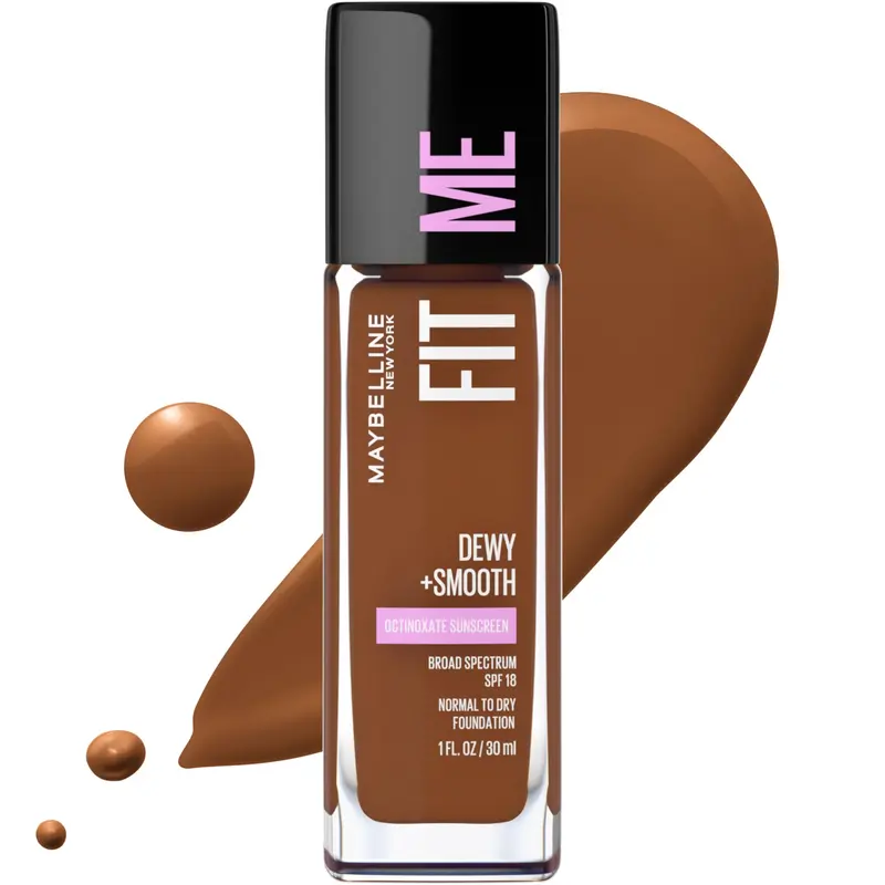 Fond de teint Maybelline Fit Me Dewy + Smooth - Java | 1 unité (Emballage variable)