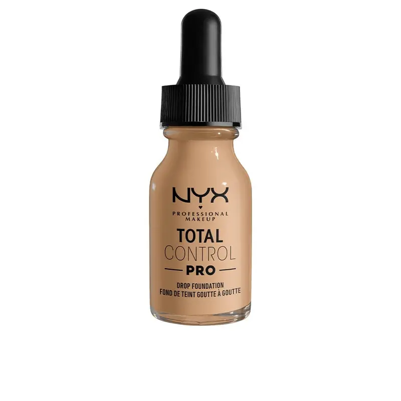 Fond de teint NYX PROFESSIONAL MAKEUP Total Control Pro Drop – Couvrance fidèle à la peau et modulable Buff