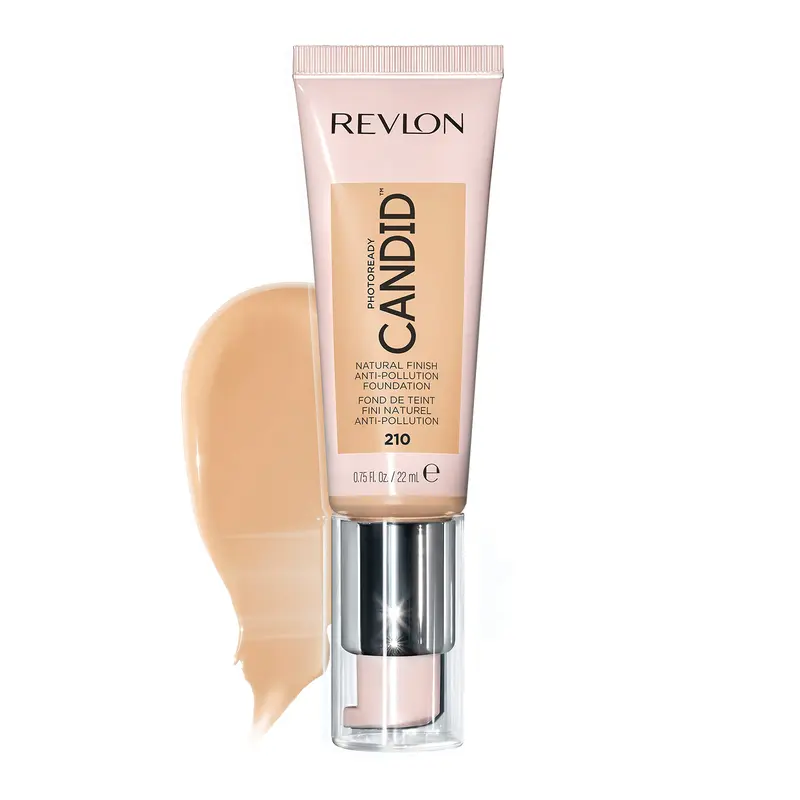 Fond de Teint PhotoReady Candid Naturel – Anti-pollution, Antioxydant et Anti-lumière bleue – Teinte 210 Natural Ochre, 0,75 fl oz