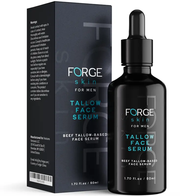 FORGE SKIN Sérum nocturne à la graisse de bœuf Wagyu pour hommes – Soin visage anti‑âge et hydratant
