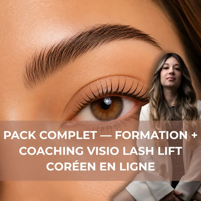 Formation Lash Lift Coréen en Ligne + Coaching Visio 1h