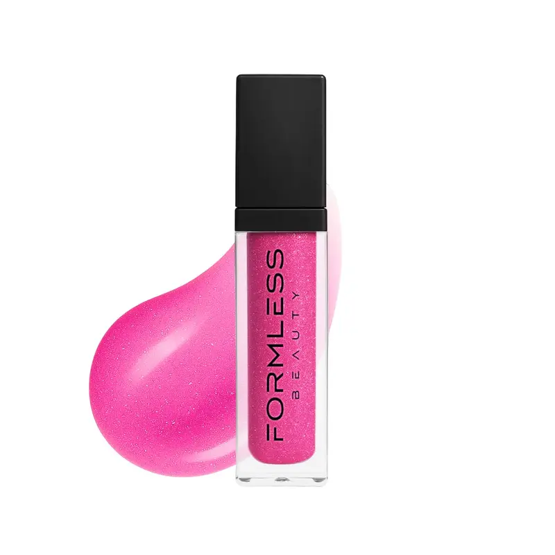 Formless Beauty par Jenny McCarthy – Gloss Lèvres Rêve (Rose Bubblegum Pailleté) Hydratant, Non-Toxique et Végan