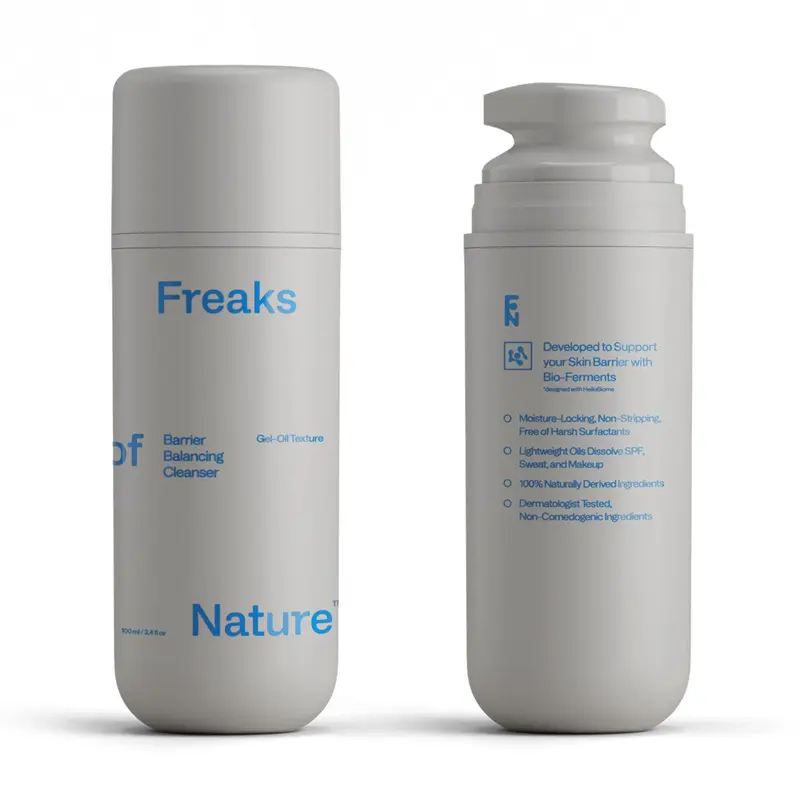 Freaks of Nature Barrier Balancing Cleanser — Gel Nettoyant Visage Vegan, Testé Dermatologiquement (3,4 fl oz / 100 ml)