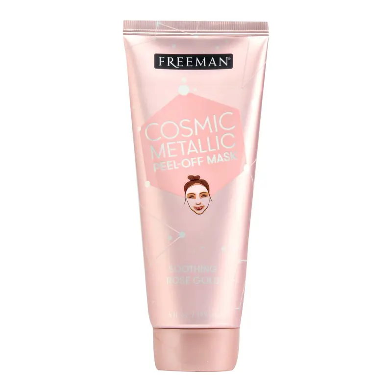 Freeman Masque cosmique métallique à retirer – Or rose apaisant, 170 g, pour femmes