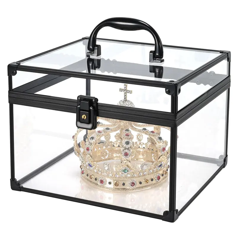 FRENESSA Coffret Maquillage Portable Transparent – Grand Coffret Acrylique de Voyage