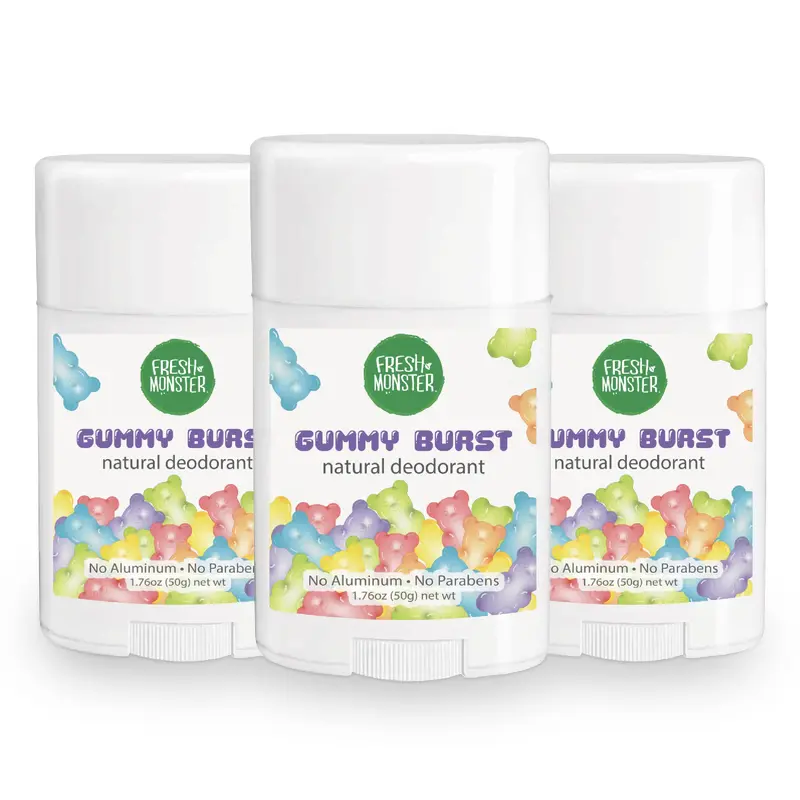 Fresh Monster Déodorant Naturel pour Enfants et Adolescents – Sans Aluminium, Sans Parabènes, Hypoallergénique, Protection 24h
