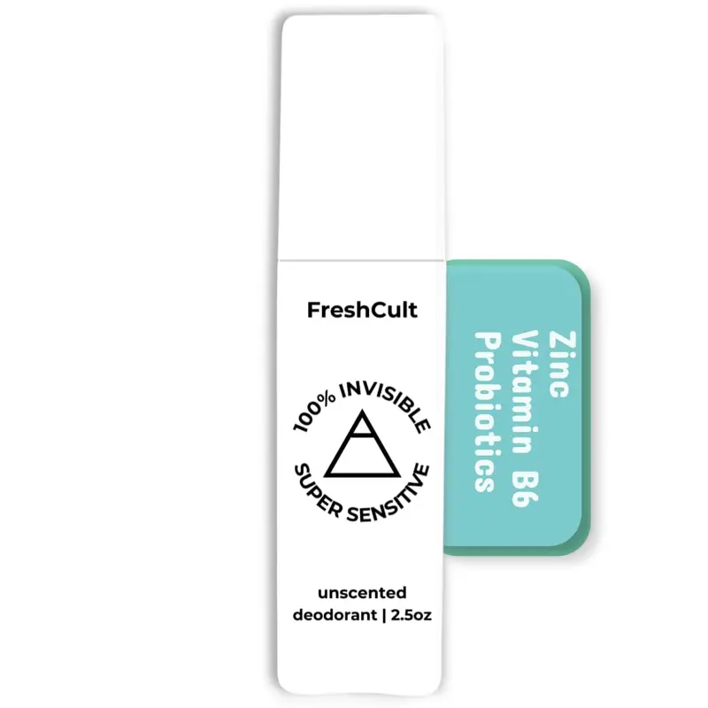 FreshCult Déodorant Spray Sans Parfum — Soin Peau Sensible, Protection Contre la Transpiration, Sans Aluminium ni Bicarbonate