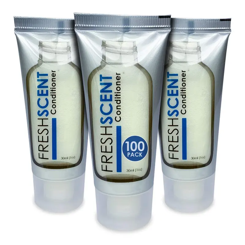 Freshscent Conditionneur 1oz – Pack Hôtel 100 Tubes, Articles de Toilette en Gros