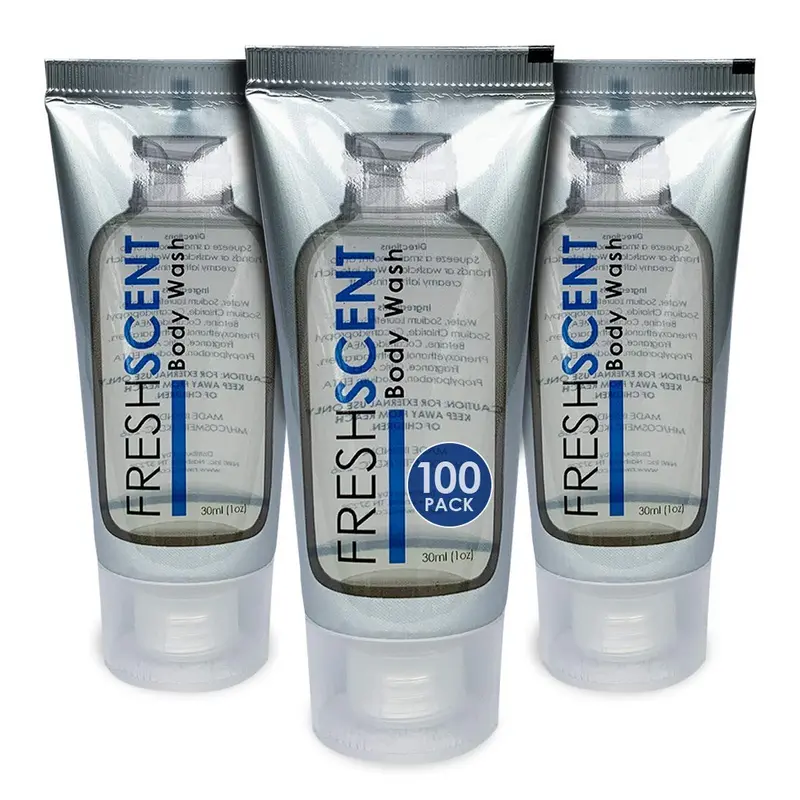 Freshscent Gel Douche 1oz – Lot de 100 pour Hôtellerie et Amenités en Gros