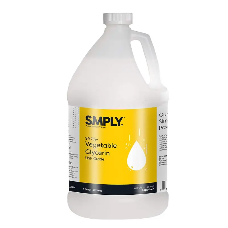 Froggy's Fog SMPLY Glycérine Végétale Pure 99,7% — Qualité Alimentaire, Demi-Gallon