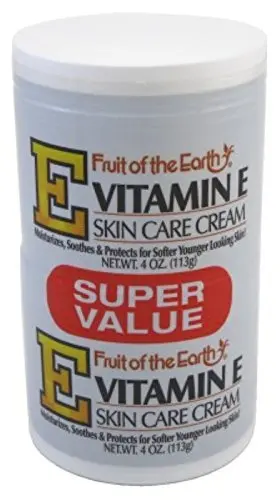 Fruit of The Earth – Crème Vitamine E, Lot de 2 pots 118 ml (4 oz)