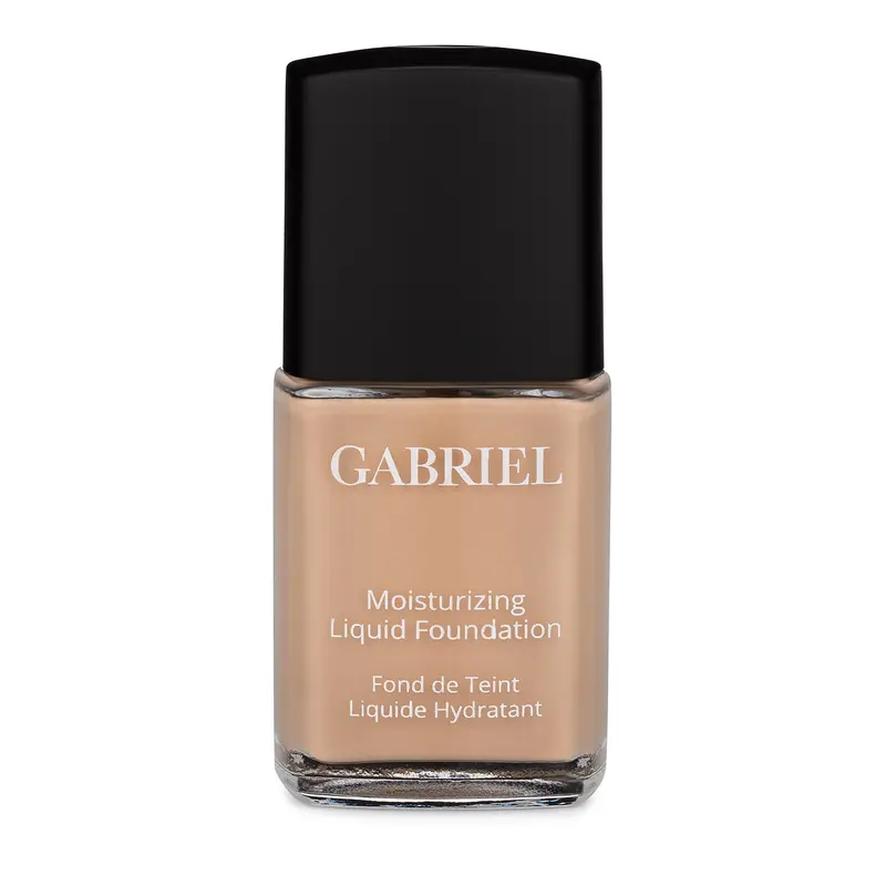 Gabriel Cosmetics Fond de Teint Liquide Bio – Formule Organique, Teinte Beige Naturel (1 oz)