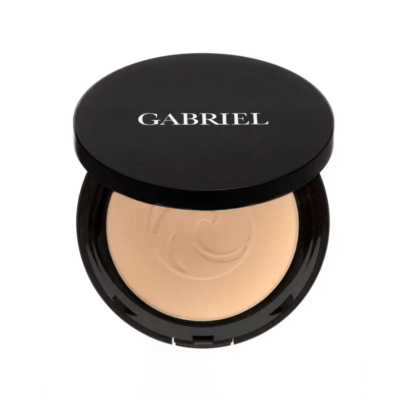 Gabriel Cosmetics - Fond de teint minéral pressé végan, sans cruauté, sans gluten, sans OGM, teinte beige clair, 12 g