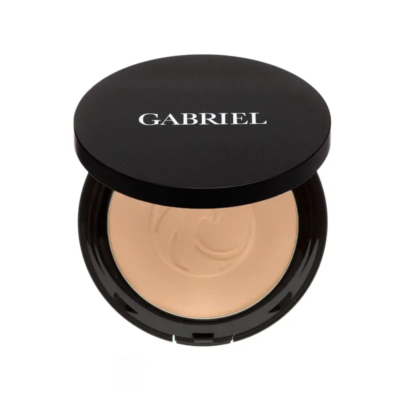 Gabriel Cosmetics Poudre Minérale Pressée Beige Moyen – Sans parabènes, végan et non testé sur les animaux