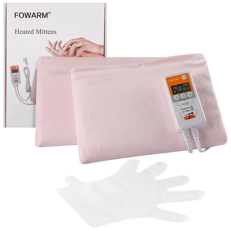 Gants Chauffants FOWARM – 3 Niveaux, Minuterie et Affichage Numérique