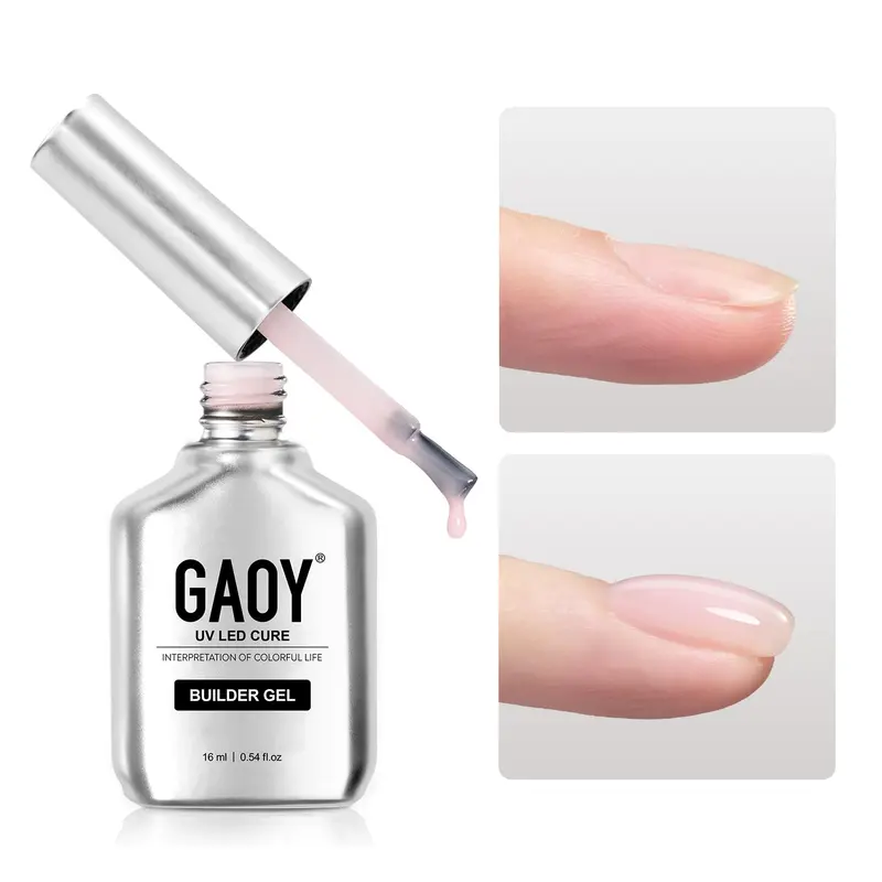 GAOY Builder Gel pour Ongles – Gel de Construction 16 ml, Rose Bébé 1726, Base Coat et Top Coat Requis