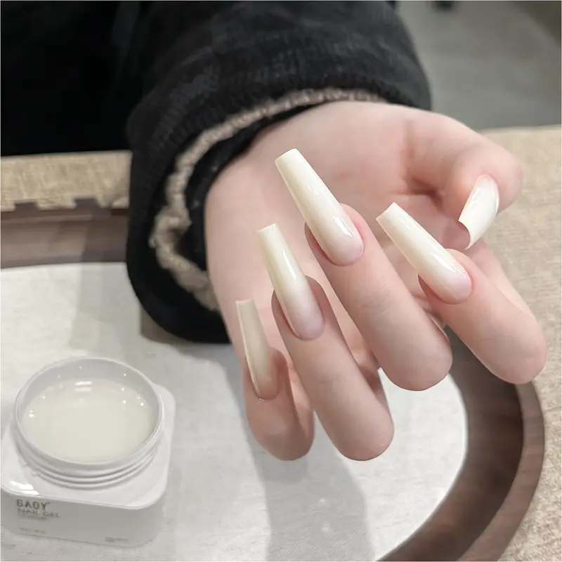 GAOY Gel Poly Cristal Laiteux – Extensions d’Ongles, 30 g