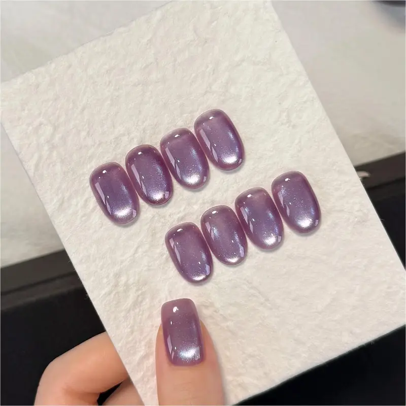 GAOY Vernis Gel Œil de Chat Violet – 16 ml avec Aimant, Effet Holographique Réfléchissant et Séchage UV Rapide