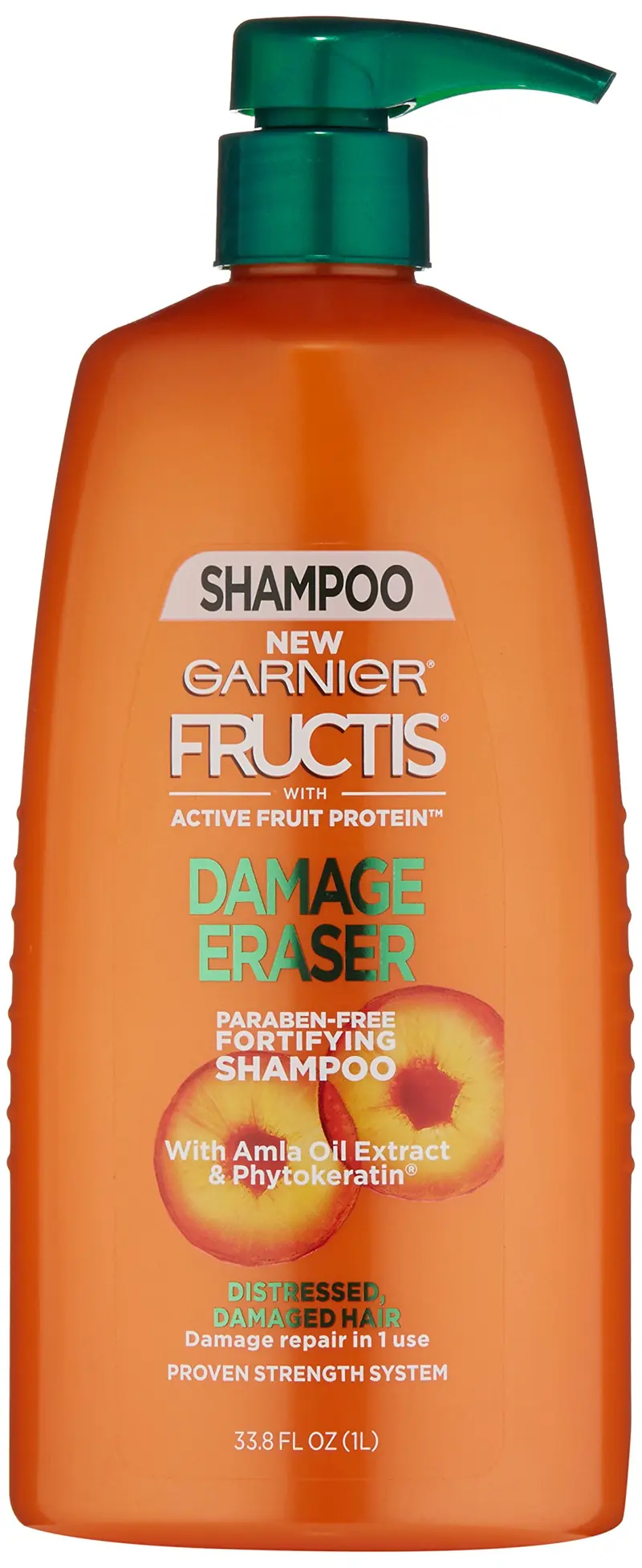 Garnier Fructis Damage Eraser Shampoo – Réparation rapide pour cheveux abîmés, 1000 ml