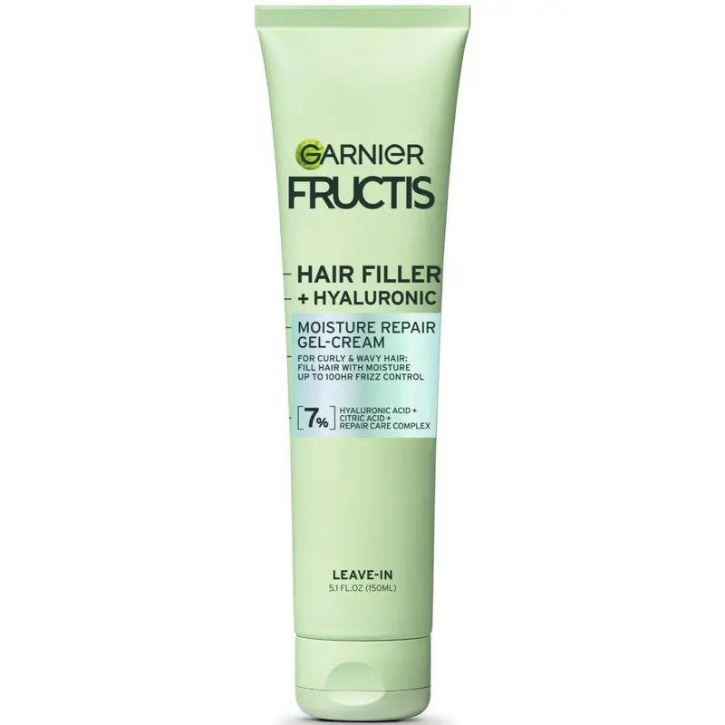 Garnier Fructis Hair Filler Gel-Crème Hydratant – Boucles Définies avec Acide Hyaluronique, 150 ml