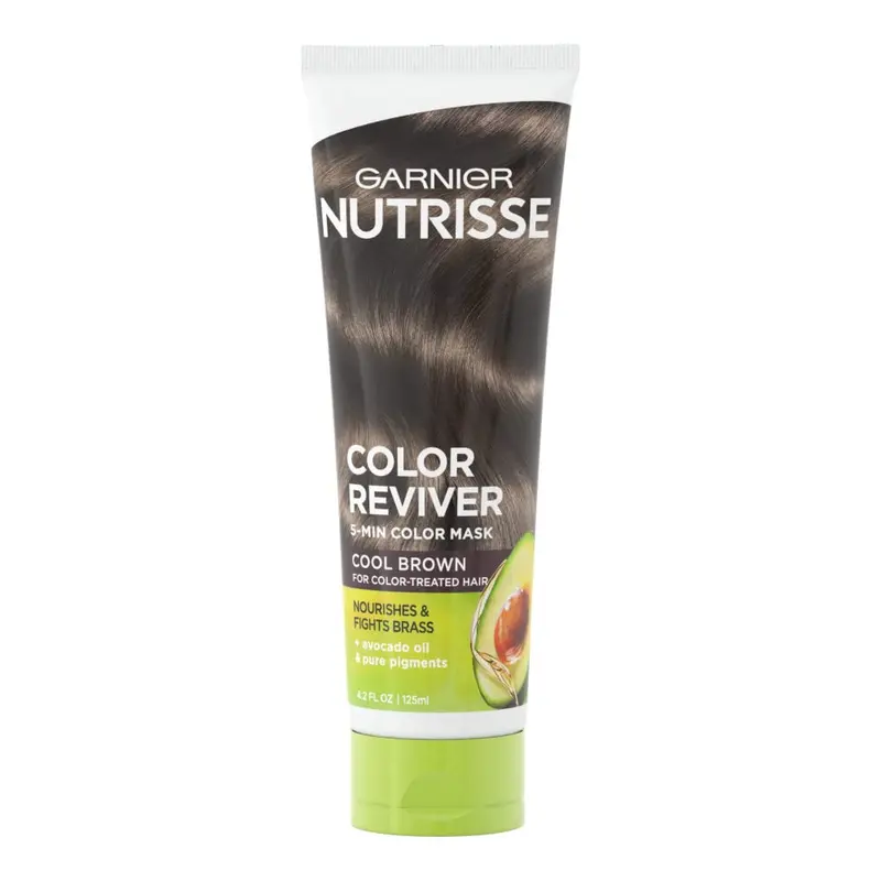 Garnier Nutrisse Cream Reviver – Soin couleur pour cheveux colorés Brun Froid, 125 ml
