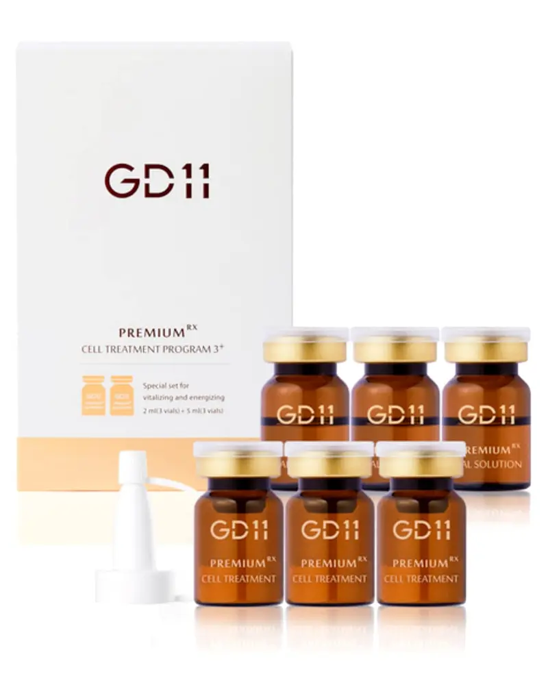 GD11 Premium Exosome Cellulaire | Exosomes 50 000 ppm avec Glutathion et Antioxydants | Éclat et Fermeté pour une Peau Radieuse | Sérum K-beauté Avancé, 3 paires