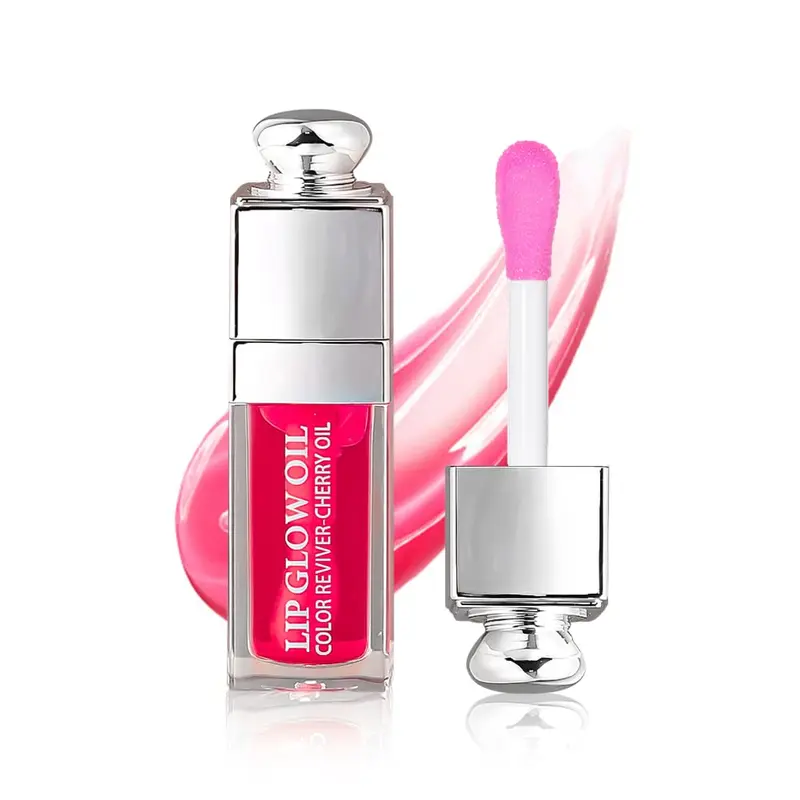 GECOMO Huile Hydratante pour les Lèvres – Teinte Framboise, Brillance Naturelle et Soin Nourrissant – 0,2 oz
