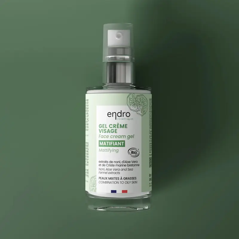 Gel-crème visage matifiant