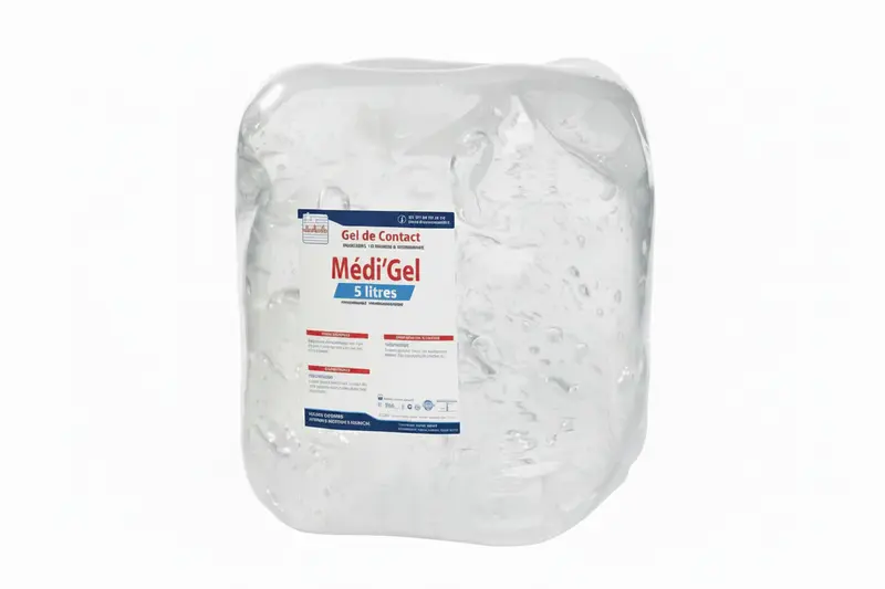 Gel de contact ultrasons et courant électriques