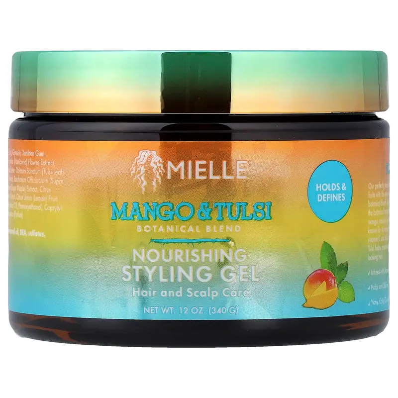 Gel de Styling Nourrissant Mango & Tulsi – Mielle Organics 12 oz ( Pack de 1 )