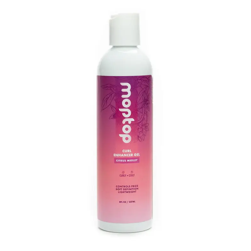 Gel définiisseur MopTop – Définition légère, anti-frisottis, Aloe et miel (Mélange d'agrumes, 237 ml)