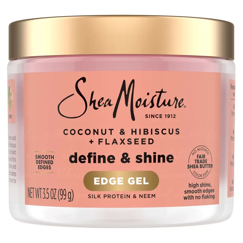 Gel Définissant et Brillant SheaMoisture – Contours avec Lin, Coco & Hibiscus, 3,5 oz